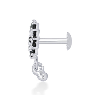 Nipura Sterling Silver Sparkling Charm Stud Earrings for Kids, Baby