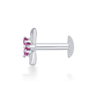 Nipura 925 Sterling Silver Pink Trinity Blossom Studs for Kids