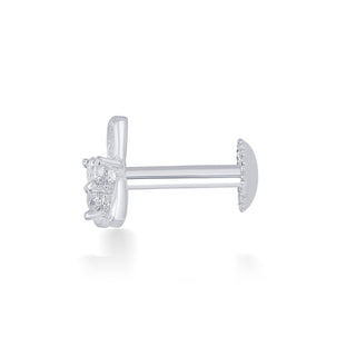 Nipura 925 Sterling Silver Zircon Trinity Blossom Studs for Kids