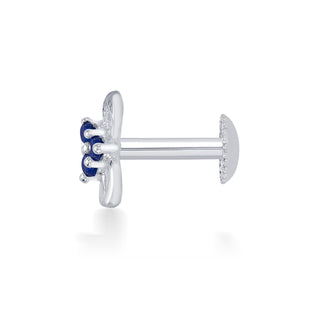 Nipura 925 Sterling Silver Blue Trinity Blossom Studs for Kids
