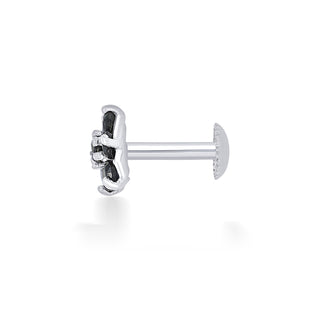 Nipura 925 Sterling Silver Black Twinkle Star Studs for Kids
