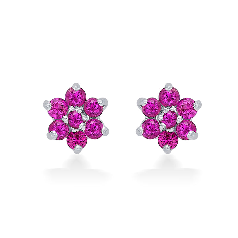 Nipura 925 Sterling Silver Pink Twinkle Star Studs for Kids