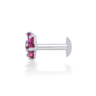 Nipura 925 Sterling Silver Pink Twinkle Star Studs for Kids