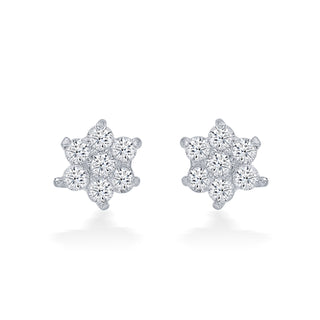 Nipura 925 Sterling Silver Zircon Twinkle Star Studs for Kids