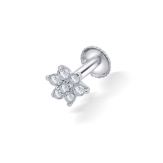 Nipura 925 Sterling Silver Zircon Twinkle Star Studs for Kids