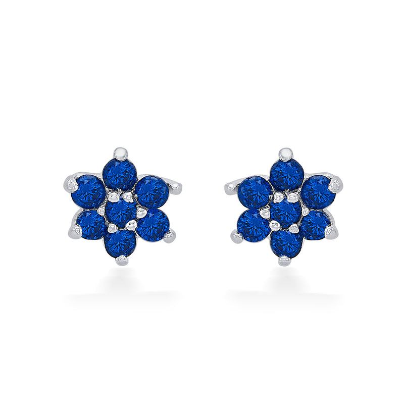 Nipura 925 Sterling Silver Blue Twinkle Star Studs for Kids