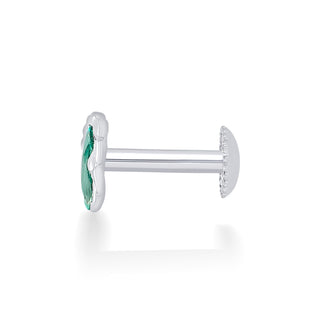 Nipura 925 Sterling Silver Green Tiny Toes Studs for Kids