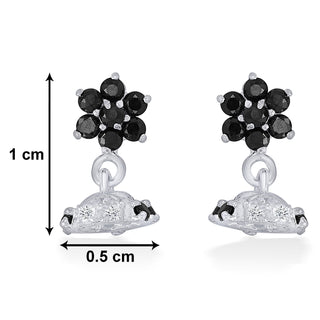 Nipura Sterling Silver Bloom Drop Stud Earrings for Kids, Girls | Ideal Gift