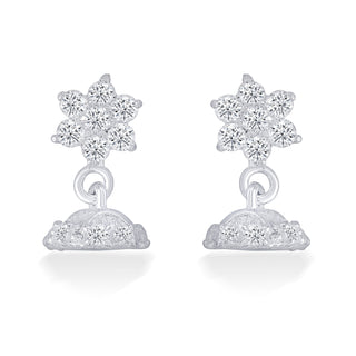 Nipura Sterling Silver Bloom Drop Stud Earrings for Girls | Ideal Gift