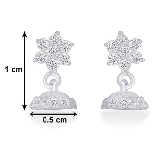 Nipura Sterling Silver Bloom Drop Stud Earrings for Girls | Ideal Gift