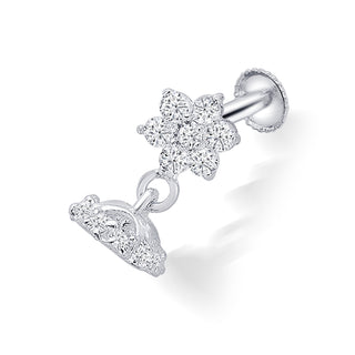 Nipura Sterling Silver Bloom Drop Stud Earrings for Girls | Ideal Gift