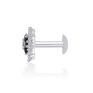 Nipura 925 Sterling Silver Gracie Black  Floral Studs for Kids