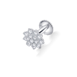 Nipura 925 Sterling Silver Gracie Zircon Floral Studs for Kids