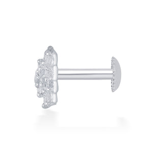 Nipura 925 Sterling Silver Gracie Zircon Floral Studs for Kids