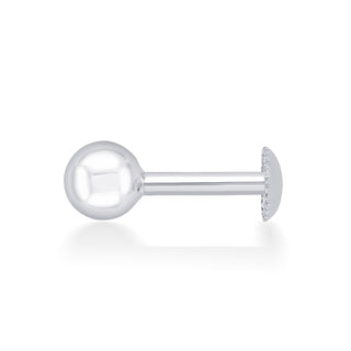 Nipura Sterling Silver Round Ball Stud Earrings for Kids, Girls, Baby | Small Round Stud Earrings | Cute Earrings for Girls | Kids Silver Jewellery,Ideal Gift for Kids