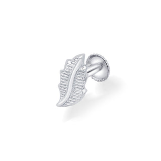 Nipura 925 Sterling Silver Tiny Magic Leaf Studs for Kids