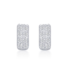 Nipura 925 Sterling Silver Zircon Twinkling Studs for Kids