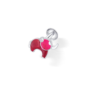 Nipura 925 Sterling Silver Red Dumboo Studs for Kids