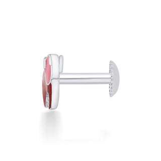 Nipura 925 Sterling Silver Red Dumboo Studs for Kids