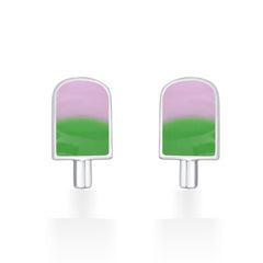 Nipura 925 Sterling Silver Sweet Candy Charm Stud Earrings for Girls