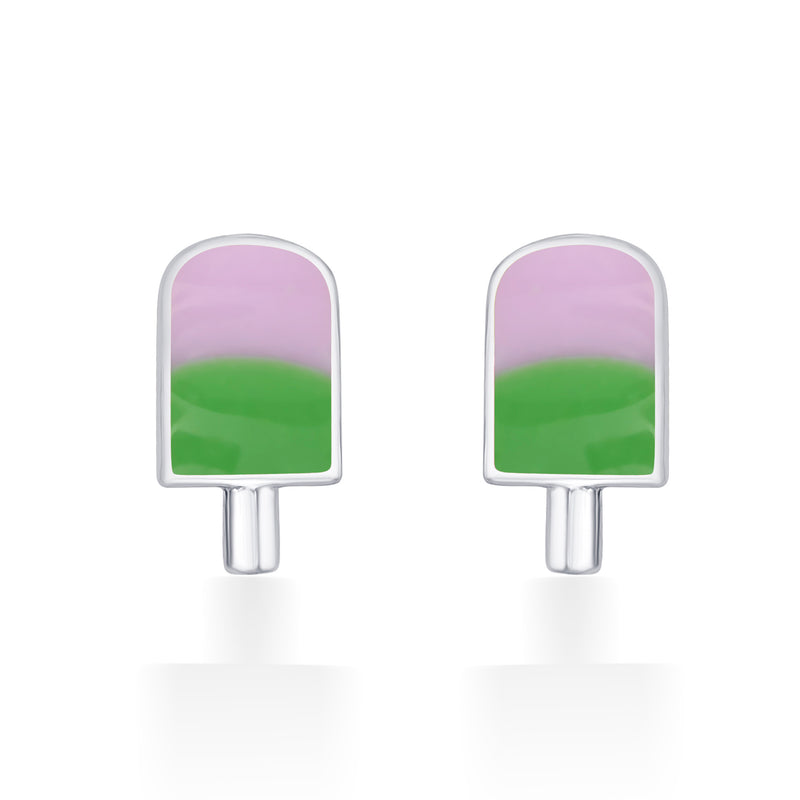 Nipura 925 Sterling Silver Sweet Candy Charm Stud Earrings for Girls