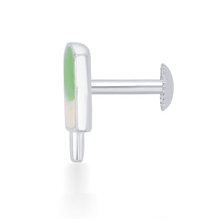 Nipura 925 Sterling Silver Sweet Green Candy Charm Stud Earrings for Kids