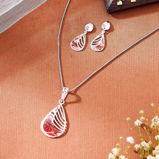 Nipura 925 Sterling Silver Brown Enamel Modern Earrings