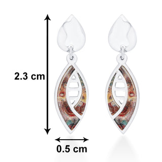 Nipura 925 Sterling Silver Modern Marquise Shape Earrings