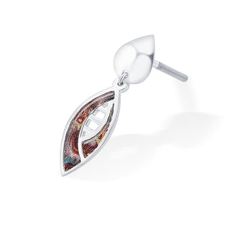 Nipura 925 Sterling Silver Modern Marquise Shape Earrings