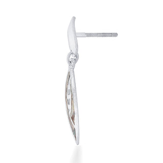 Nipura 925 Sterling Silver Modern Marquise Shape Earrings