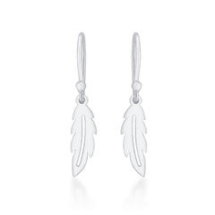 Beachy Leaf Laser-cut 925 Sterling Silver Earrings