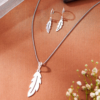 Nipura 925 Sterling Silver Beachy Leaf Laser-cut Earrings