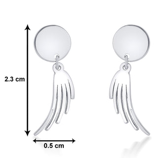 Nipura 925 Sterling Silver Wing Laser-cut Earrings