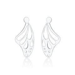 Butterfly Laser-cut 925 Sterling Silver Stud Earrings