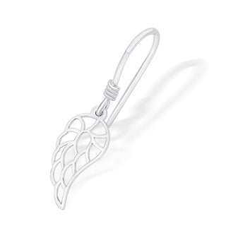 Nipura 925 Sterling Silver Angel Wing Laser-cut Drop Earrings