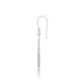 Nipura 925 Sterling Silver Floral Laser-cut Drop Earrings