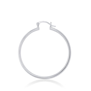 Nipura 925 Sterling Silver Luminous Hoop Earrings- Medium
