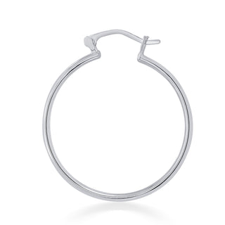 Nipura 925 Sterling Silver Luminous Hoop Earrings- Small