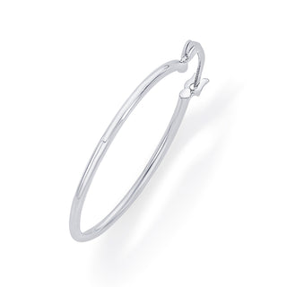 Nipura 925 Sterling Silver Luminous Hoop Earrings- Small