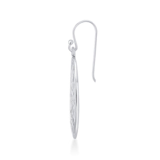 Nipura 925 Sterling Silver Abstract Oval Earrings