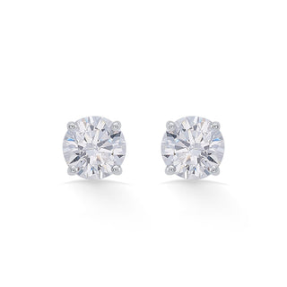 Nipura 925 Sterling Silver Solitaire Earrings