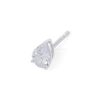 Nipura 925 Sterling Silver Pear Zircon Classic Earrings