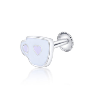 Nipura 925 Sterling Silver Teacup Treasures Stud Earrings for Kids
