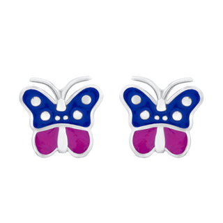 Nipura 925 Sterling Silver Flutter Bliss Stud Earrings for Kids
