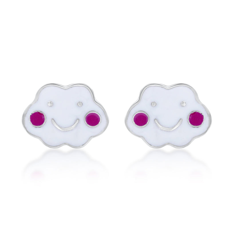 Nipura 925 Sterling Silver Dreamy Clouds Stud Earrings for Kids