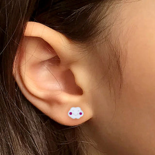 Nipura 925 Sterling Silver Dreamy Clouds Stud Earrings for Kids