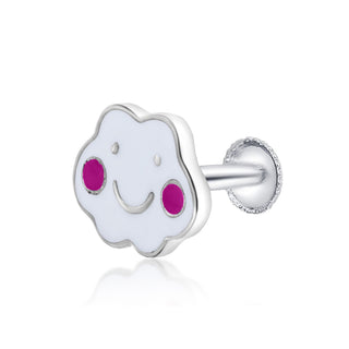 Nipura 925 Sterling Silver Dreamy Clouds Stud Earrings for Kids