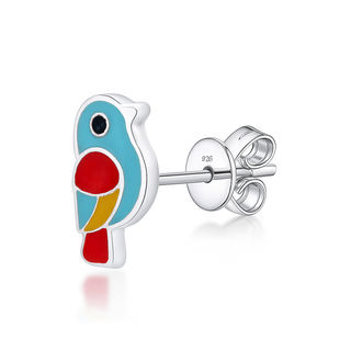 Nipura 925 Sterling Silver Sparrow Whispers Stud Earrings for Kids