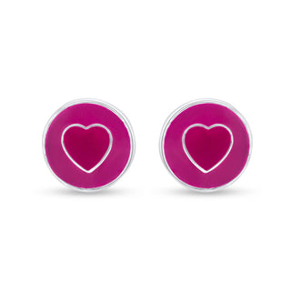 Nipura Sweetheart Pop 925 Sterling Silver Kids Stud Earrings