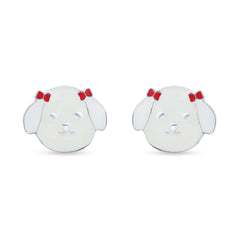 Puppy Love 925 Sterling Silver Kids Stud Earrings